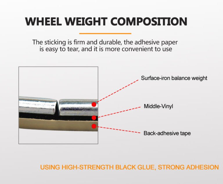 Fe Adhesive Wheel Balance Weights
