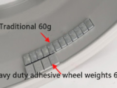 Heavy duty adhesive wheel weights