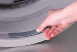 Assembly instructions for stick-on wheel weight