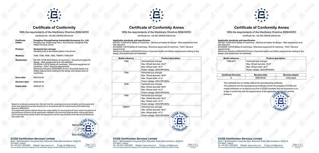 CE certified tire changer for truck