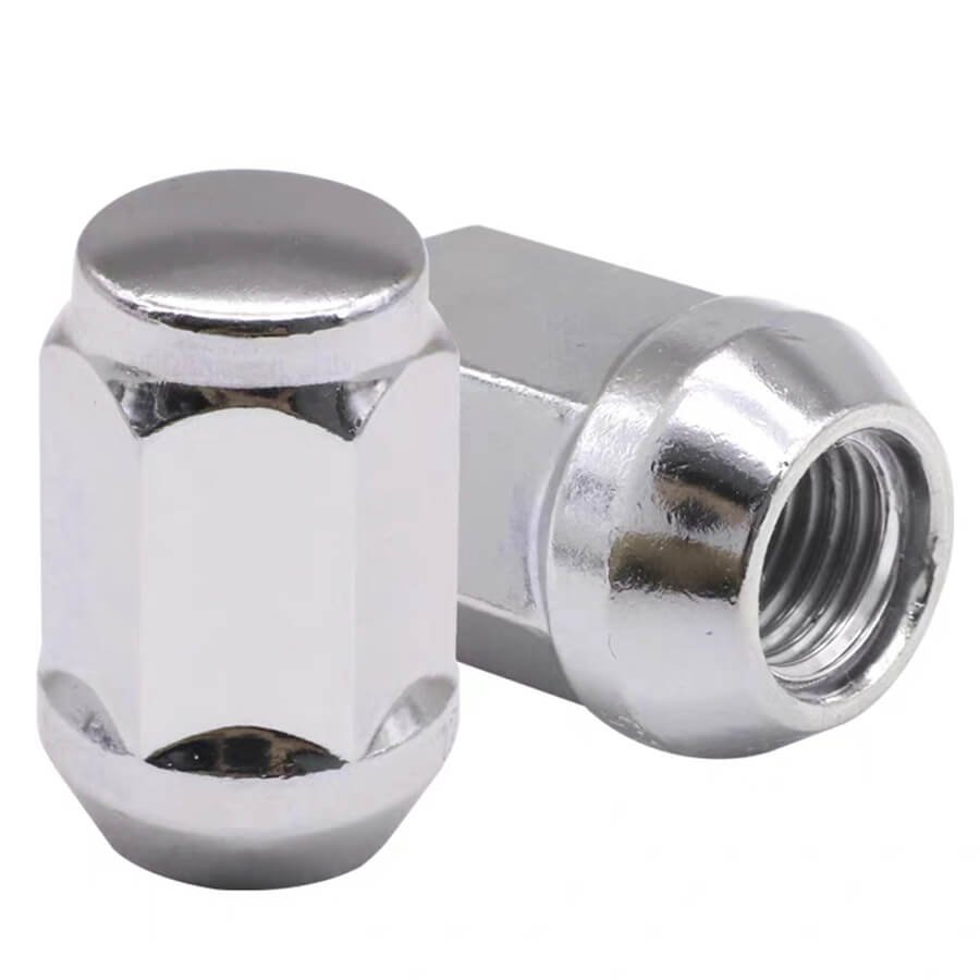 M12x1.5 Silver Lug Nut - Steel Wheel Fastener