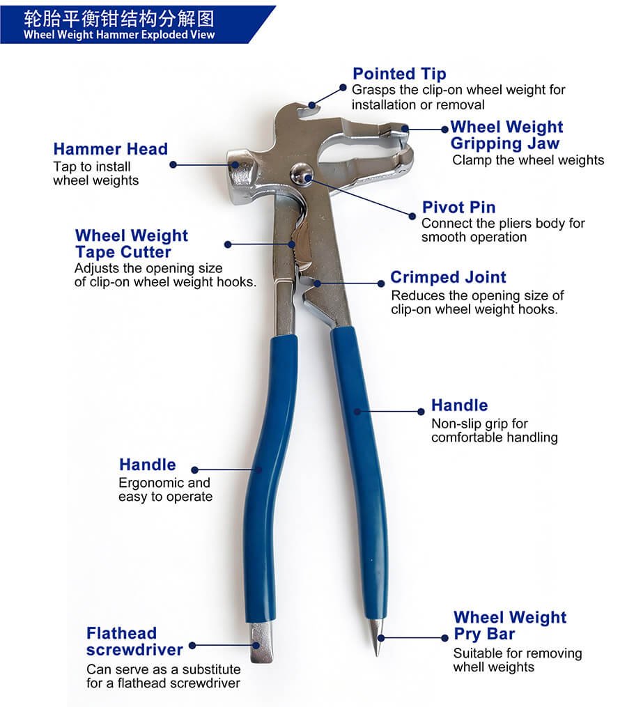Wheel Weight Pliers Exploded View Wheel Weight Pliers Exploded View