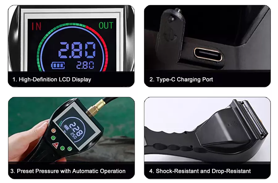 ST-902 Handheld Digital Tire Pressure Gauge